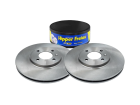 Par Disco de Freio HIPPER FREIOS Ventilado para Volkswagen Voyage 1.0 1.6 8V G6 G7 2013 até 2022 - Cod. HF87E
