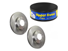 Par Disco de Freio HIPPER FREIOS Ventilado para Volkswagen Gol 1.0 1.6 1.8 2.0 8V 1.0 2.0 16V G1 G2 G3 G4 1980 até 2013 - Cod. HF02A