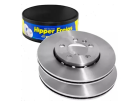 Par Disco de Freio HIPPER FREIOS Ventilado para Volkswagen Fox 1.0 1.6 2004 até 2022 ARO 14 - Cod. HF81