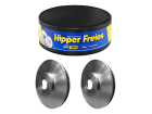 Par Disco de Freio HIPPER FREIOS Ventilado para Nissan V-Drive 1.0 12V 1.6 16V 2021 - Cod. HF615D