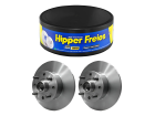 Par Disco de Freio HIPPER FREIOS Sólido para Chevrolet Chevette 1.0 1.6 8V 1981 até 1994 COM CUBO - Cod. HF22