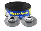 Par Disco de Freio HIPPER FREIOS Sólido para Fiat Uno G1 G1 FL 1.0 1.3 1.5 1.6 1984 até 2013 - Cod. HF31