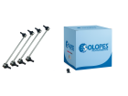 Kit 4 Bieleta Dianteira e Traseira SOLOPES para Jeep Renegade 4x2 2015 até 2024